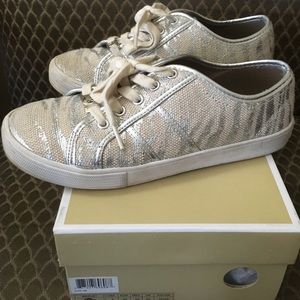 Michael Kors girl size 3 Sneakers zebra print